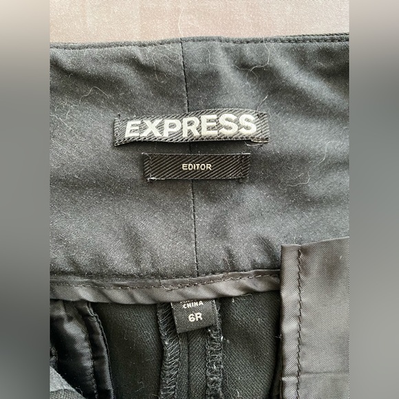 Express Women’s Editor pants. Black. Size 6 regular - Picture 4 of 6